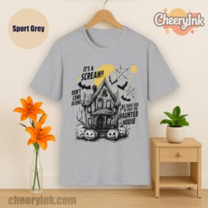 Tshirt Happy Halloween Scream House Sport