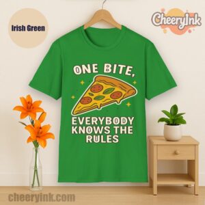 Tshirt One Bite Pizza Irish