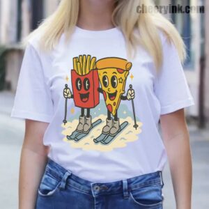 Tshirt Pizza French Fry 13 T