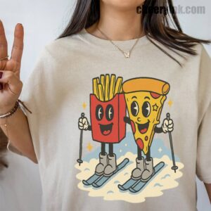 Tshirt Pizza French Fry 39 T