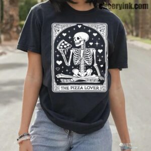 Tshirt Skeleton Pizza Lover 10 T