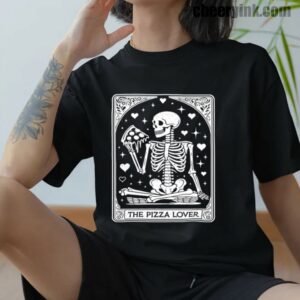 Tshirt Skeleton Pizza Lover 12 T