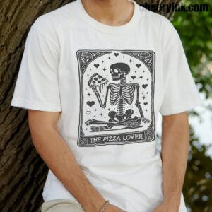 Tshirt Skeleton Pizza Lover 14 T