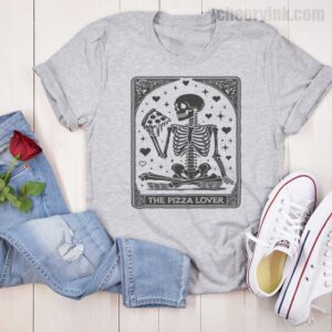 Tshirt Skeleton Pizza Lover 16 T