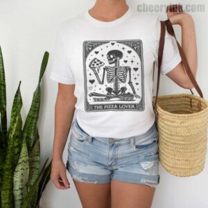 Tshirt Skeleton Pizza Lover 2 T