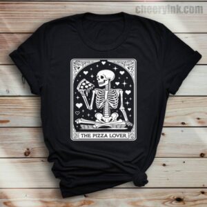 Tshirt Skeleton Pizza Lover 37 T
