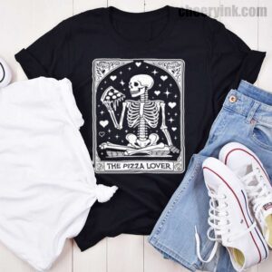 Tshirt Skeleton Pizza Lover 46 T