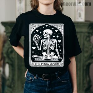 Tshirt Skeleton Pizza Lover 7 T