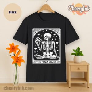 Tshirt Skeleton Pizza Lover