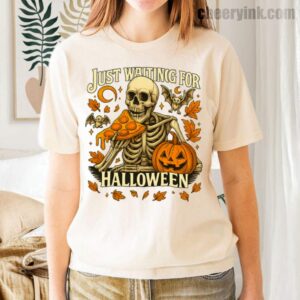 Tshirt Skeleton Pizza Lover Halloween 35 T