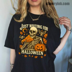 Tshirt Skeleton Pizza Lover Halloween 45 T
