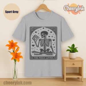 Tshirt Skeleton Pizza Lover Sport
