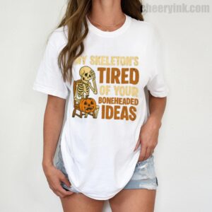 Tshirt Skeleton S Tired 1 T