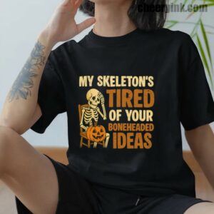 Tshirt Skeleton S Tired 12 T