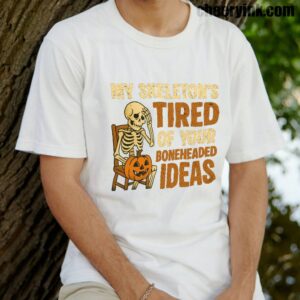 Tshirt Skeleton S Tired 14 T