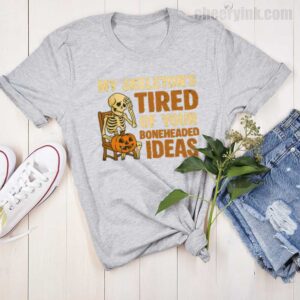 Tshirt Skeleton S Tired 15 T