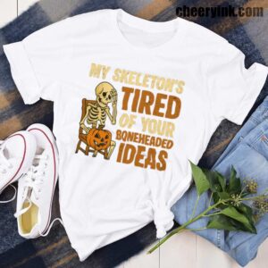 Tshirt Skeleton S Tired 24 T