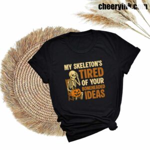 Tshirt Skeleton S Tired 27 T