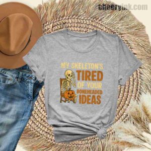 Tshirt Skeleton S Tired 31 T