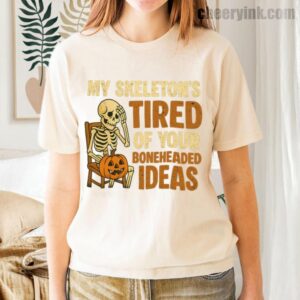 Tshirt Skeleton S Tired 35 T