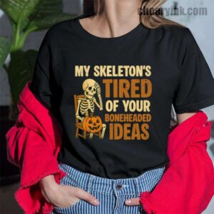 Tshirt Skeleton S Tired 43 T