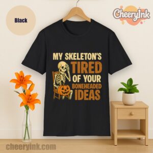 Tshirt Skeleton S Tired