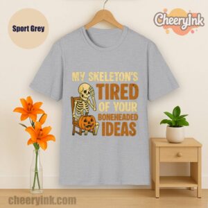 Tshirt Skeleton S Tired Sport