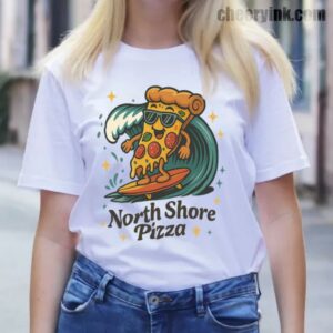 Tshirt Surfing Pizza 13 T