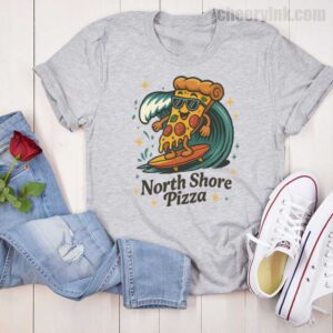 Tshirt Surfing Pizza 16 T