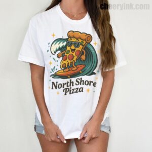 Tshirt Surfing Pizza 6 T
