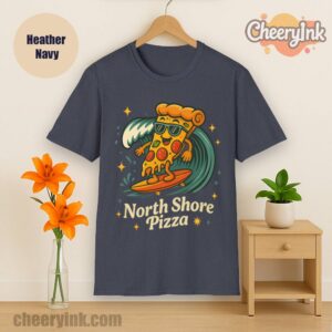Tshirt Surfing Pizza Heather