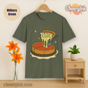 Tshirt Thick Deep Dish Pizza Military