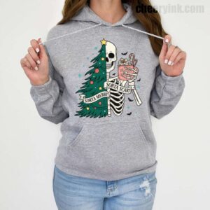 Hoodie Christmas Skeleton 19