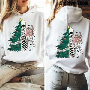 Hoodie Christmas Skeleton 5