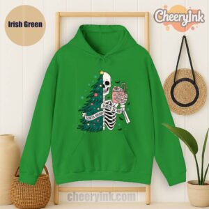 Hoodie Christmas Skeleton Irish