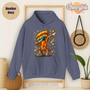 Hoodie Dabbing Pizza Slice Heather