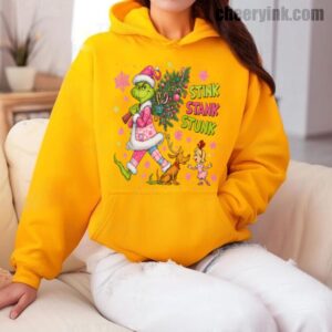 Hoodie Green Monster Christmas 10