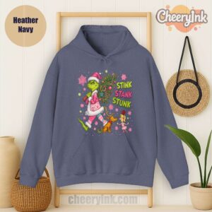 Hoodie Green Monster Christmas Heather