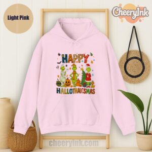 Hoodie Grinch Hallothanksmas Light
