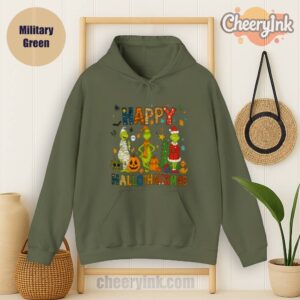 Hoodie Grinch Hallothanksmas Military