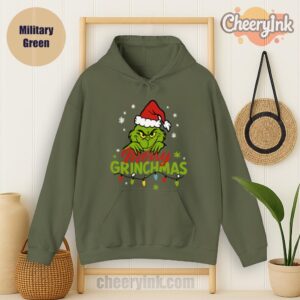 Hoodie Grinchmas Christmas Military