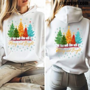 Hoodie Merry And Bright 5