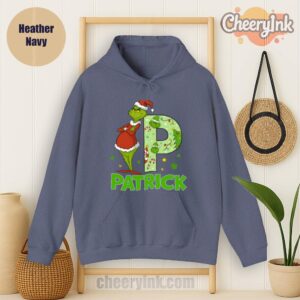 Hoodie Personalized Grinch Heather
