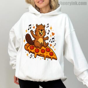 Hoodie Pizza Beaver Party 1
