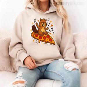 Hoodie Pizza Beaver Party 11