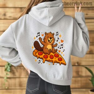 Hoodie Pizza Beaver Party 14