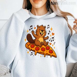 Hoodie Pizza Beaver Party 15