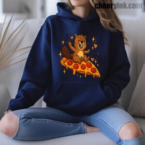 Pizza Beaver Party Hoodie