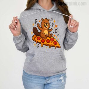 Hoodie Pizza Beaver Party 19