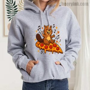 Hoodie Pizza Beaver Party 21